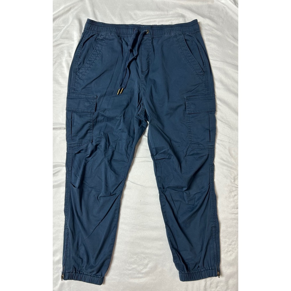 Polo Ralph Lauren Women's Navy Blue Cargo Jogger Pants Drawstring Size Medium